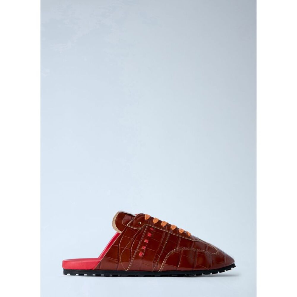 Marni Men Laced Leather Mules
